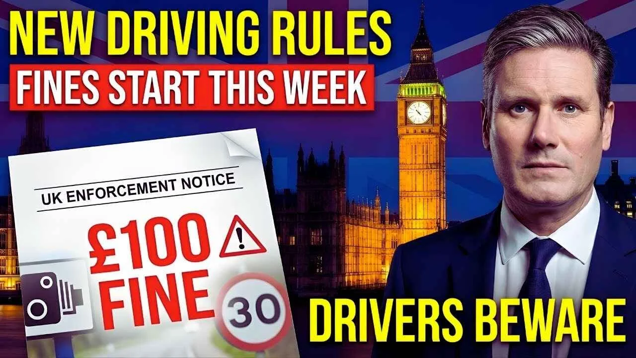 Starting Tonight! UK Police Enforce New Road Rule – Drivers Face £100+ Fine